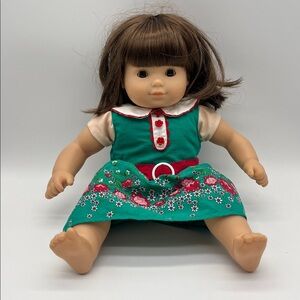 American Girl Bitty Baby Brown Eyes Hair Bangs 14-15" Light Skin Classic 2012